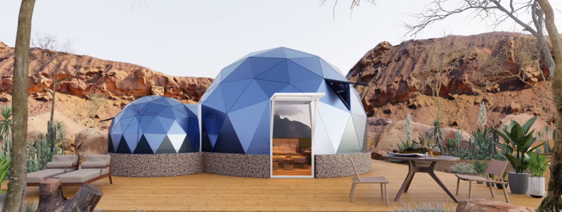 突泉县球形智能光伏玻璃星空房